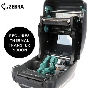 Zebra GX420t Thermal <b>Printer</b> 4 In Print Width USB Serial Ethernet Label <b>Receipt</b> Barcode Desktop Model - Product Image 4