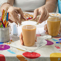 Mug à café en verre original et créatif, motif dessin animé mignon, 301-400 ml, pour le petit-déjeuner à la maison