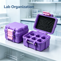 3ml 6-Fach Umweltfreundliche PETG Peptid-Aufbewahrungsbox für Laborproben & Fläschchen - OEM Großhandel