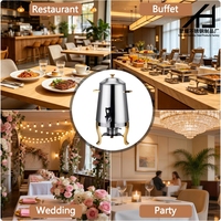 Distributeur de boissons chaudes en acier inoxydable 13L pour hôtels et restaurants, machine à jus, chauffe-alcool, chauffe-café