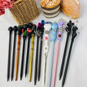 Varitas Mágicas <span class=keywords><strong>de</strong></span> Cristal Personalizables, Horquillas para <span class=keywords><strong>el</strong></span> Cabello, Venta al por Mayor, Gemas Hechas a Mano, Manualidades DIY para Recuerdos - Product Image 5