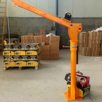 Grue de levage de camionnette pliante, capacité de levage de 6000 lb, 1 tonne, câble en acier électrique, nouvelle grue à flèche mobile portable