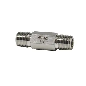 stainless steel pneumatic hydraulic pipe fitting thread connectors special pipe nipples