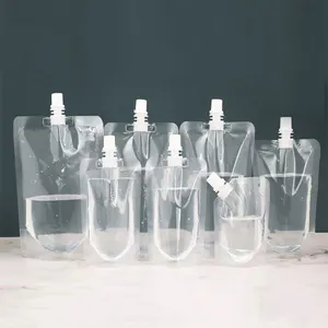 1000Ml 3L vetrina prezzo riciclato olio tappo a vite sacchetti di plastica beccuccio