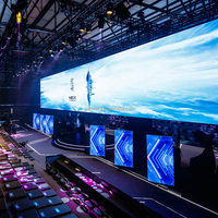 Display LED panel dinding Video layar Display Led fleksibel Poster raksasa iklan panggung sewa tahan air dalam ruangan/luar ruangan