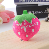 Nieuwe Custom Mini Pluche Op Maat Gemaakte Rugzak Clip Fruit Sleutelhanger Speelgoed Pluche Aardbei Watermeloen Hanger Dier Gevulde Sleutelhanger