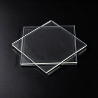 Plaque de verre de quartz de silice fondue résistante à la chaleur, personnalisée UV, substrat transparent