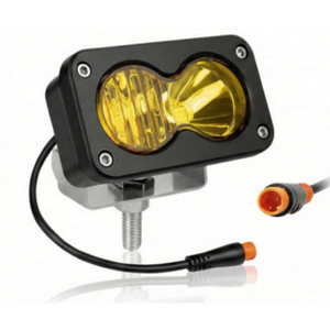 ไฟสปอร์ตไลท์ LED คู่ขนาด 3 นิ้ว สำหรับรถ Ridstar Q20 E-Bike ATV รถออฟโรด ไฟขับขี่สว่างพิเศษ สีขาวแดง - Product Image 1