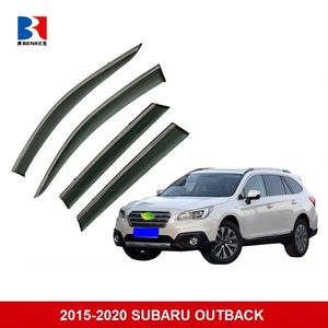 Accessoires de voiture : Pare-soleil de fenêtre pour SUBARU OUTBACK 2015, déflecteurs de vent injectés, pare-pluie en PC avec acier inoxydable. - Product Image 2