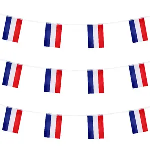 Nuoxin 14 * 21cm Russian Cross Square Custom Fan Flag bunting flags print Polyester Pulling Flag Manufacturer Spot Wholesale