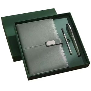 <span class=keywords><strong>Promo</strong></span> grosir bisnis mewah disesuaikan PU kulit A5 Notebook Set hadiah dengan pena, USB Drive - Product Image 1