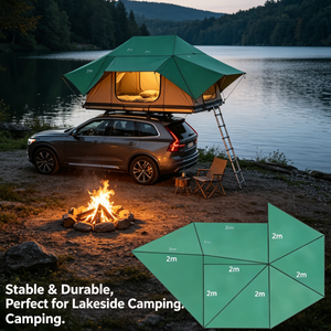 Tente de camping sur <span class=keywords><strong>toit</strong></span> de voiture à énergie solaire, tente rigide pour 4 personnes, pour un camping écologique hors réseau, facile à transporter - Product Image 4