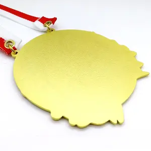 Hochwertige europäische individuelle Geschenke handwerklich matt gold Deutschland Jecken karneval Medaille Deutschland Clown Karneval Medaillen
