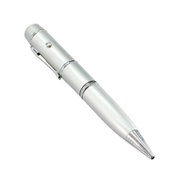 Penna USB con Logo Personalizzato, Chiavetta USB 8GB 16GB 32GB 64GB 128GB USB 2.0 3.0, Penna a Sfera con Puntatore, Mini Flash Drive