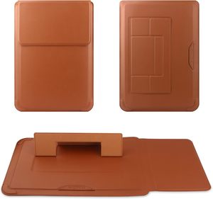 กระเป๋าใส่แล็ปท็อปแบบมีขาตั้ง วัสดุหนัง PU พร้อมฟังก์ชั่นหลากหลาย - Product Image 5