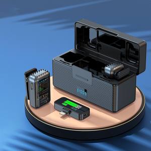 Nuevo Micrófono Inalámbrico Magnético con Iluminación LED, Diseño Portátil para Grabación en Vivo, Videos Cortos, Entrevistas, Reducción de Ruido - Product Image 3