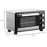 Posida 16L Four grille-pain portable électrique pour la maison avec ETL, CE, CB, RoHS, LFGB