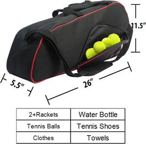 Échantillon gratuit, sac de tennis de haute qualité, sac de badminton personnalisé, sacs de sport pour padel - Product Image 2