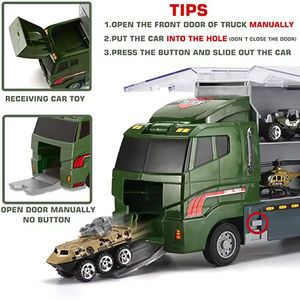 Enfants Simulation Jeux Militaires Camion Conteneurs Transport Militaire <span class=keywords><strong>Mini</strong></span> Bataille Moulé Sous Pression Jouets Voiture Transporteur Camion Jouet - Product Image 4