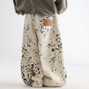 <span class=keywords><strong>Jean</strong></span> décontracté ample à imprimé léopard style coréen pour garçons, nouvelle collection printemps, 100 % coton, fermeture à cordon - Product Image 5