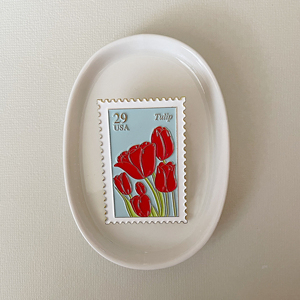 Alfileres de solapa esmaltados con flores de fabricación al por mayor, accesorios de broche de metal personalizados, sello de PIN de esmalte suave duro vintage tulipán - Product Image 1