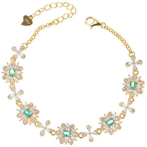 Bracciale Naturale con Perline Delicato in Argento Sterling 925 Placcato Rodio, Nuovo Design di Lusso alla Moda a Prezzo Conveniente - Product Image 5