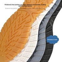 Semelles de rechange en caoutchouc antidérapantes pour chaussures et bottes, 5 mm d'épaisseur, à découper sur mesure