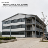 Structure en acier de soutien pour la construction et l'érection de la salle de conférence complexe de l'aile académique du bâtiment scolaire