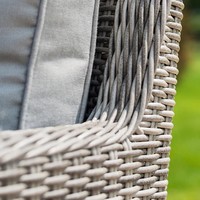 Ensemble de canapés d'angle en rotin d'extérieur, groupe de sièges d'hôtel, mobilier de patio en osier dernier cri, canapé de jardin en forme de U avec table foyer