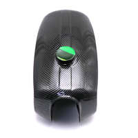 Réservoir d'essence couleur fibre de carbone pour cyclomoteur avec couvercles latéraux pour Simson Types S50 S51 S60 S70 Réservoir d'essence avec couvercles