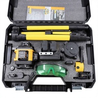 Kit de niveau laser industriel vert avec trépied, support magnétique et lunettes de sécurité pour la pose de carrelage mural et la construction, personnalisable avec logo d'usine