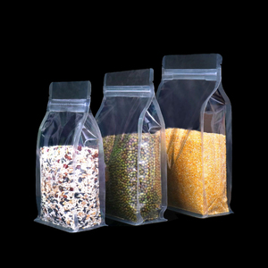 Bolsa <span class=keywords><strong>de</strong></span> Café Transparente Personalizada con Ocho Lados Sellados, <span class=keywords><strong>Bolsas</strong></span> Planas con Fondo, Bolsa Transparente con Base para Alimentos - Product Image 4