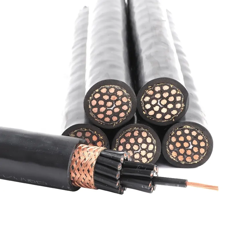 wholesale plastic pvc copper core armored electrico inner wire and meter wire 3 core 4 core flexible kvvrp control cable