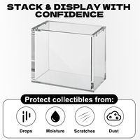 Boîte magnétique moderne personnalisée en acrylique avec design portable et fermeture magnétique – Coffret cadeau pour collectionneurs de cartes