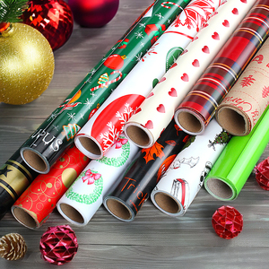 Eco Friendly Custom logo Personalized Paper Packaging Warping Roll Christmas Wrapping Paper Tissue Paper