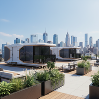 Maison Capsule de Luxe Modulaire Préfabriquée Expédiable Entièrement Préfinie pour Hôtels, Campings, Sites Touristiques et Événements Privés