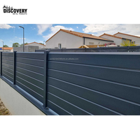 Panneau de clôture d'intimité modulaire en aluminium facile à installer pour clôture moderne de limite de villa de maison de jardin