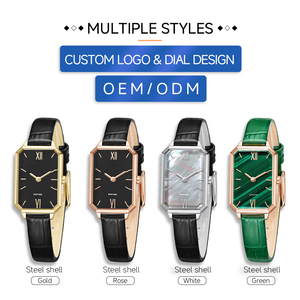 Montre à quartz minimaliste pour femme DK&YT, boîtier en acier inoxydable, bracelet en cuir, étanche 3ATM, montre tendance pour femme, logo personnalisé - Product Image 4