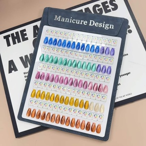 แผ่นแสดงสีเล็บแม่เหล็กแบบถอดได้ บอร์ดหนังสีหนังสือ 60/75 สี สำหรับแสดงสีเจลทาเล็บ อุปกรณ์ทำเล็บสำหรับร้านทำเล็บ ขายส่ง - Product Image 3