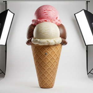 Cono de Helado Inflable Gigante de PVC, Decoración para Tiendas, Promoción de Verano, Modelo de Comida Publicitaria - Product Image 2