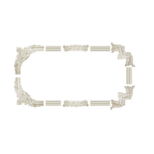 Tấm Tường Trang Trí Nội Thất Polyurethane Góc Tường Trang Trí Góc Bằng Sáp Khắc PU - Product Image 5