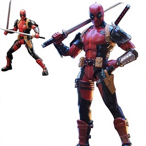 Figurine de collection <span class=keywords><strong>Deadpool</strong></span> de la série Super War Game, style <span class=keywords><strong>jeu</strong></span> vidéo, PVC ABS, 18 cm/7 pouces - Product Image 3
