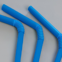 Fantaisie 9mm Décorations En Plastique Pailles Artistique Jetable Boba 200mm pour Ce Tube De Boisson Jetable De Machine Colorée Avec Paille