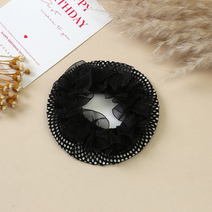 En gros, <span class=keywords><strong>Filet</strong></span> à chignon élastique à bord festonné en maille pour la danse classique, accessoire de danse pour ballerine - Product Image 4