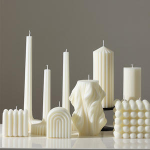 Moldes de Silicona para Hacer Velas, Molde para Velas de Pilar Early Riser, Diseño Único de Gota de Lluvia en Espiral, Moldes de Plástico, Suministros para Manualidades - Product Image 1