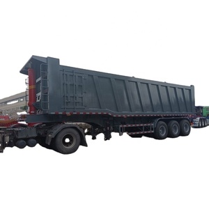 Usine 3 essieux en forme de U remorque à benne basculante à usage intensif semi-remorque à benne basculante arrière - Product Image 5