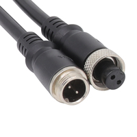 Connecteur d'aviation électrique universel GX12 2 broches 0.5mm /20AWG connecteur LED de câble en PVC sur le type de moule prise cc mâle à femelle