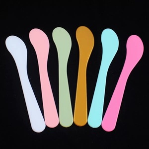 Espátula Mini <span class=keywords><strong>de</strong></span> Plástico PP Rosa, Verde, Dorada y Azul, Espátula para Maquillaje, Cuchara para Mascarillas Faciales, Cuchara Cosmética - Product Image 4