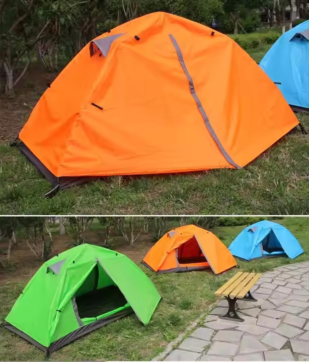 Double layer fabric tent