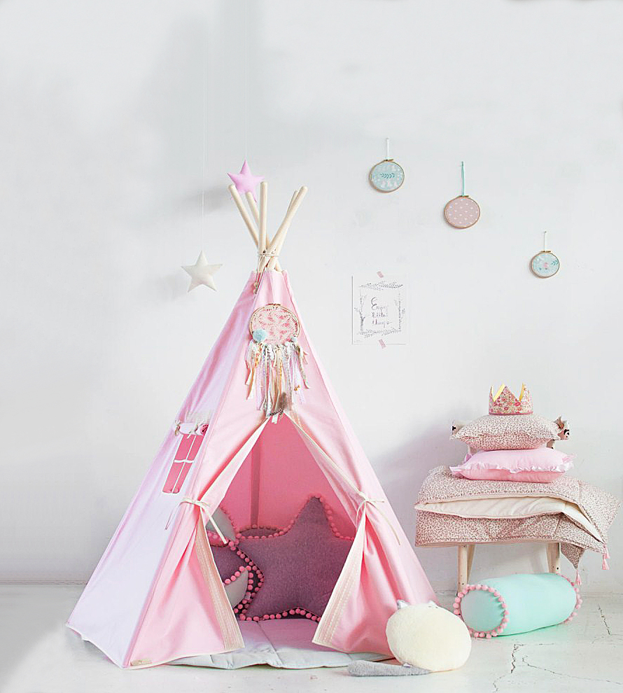 5 pole-pink-each size 110cm,high 165cm